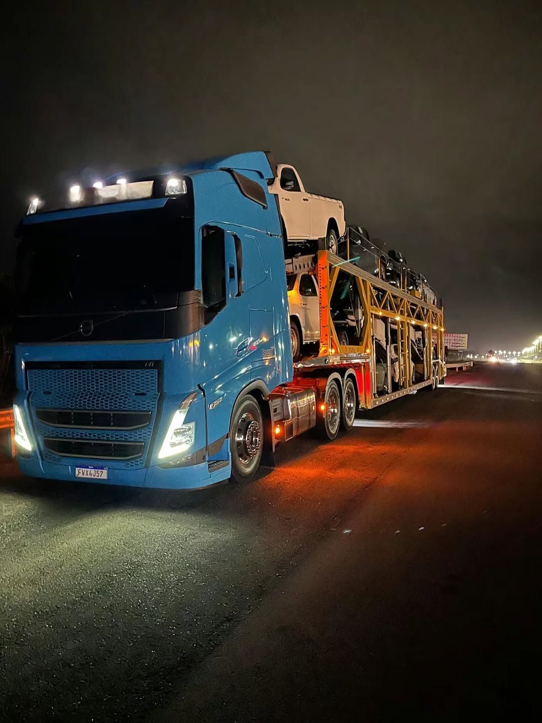 Frota TR Junior cegonha carregada